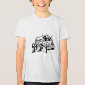 Grappig Trump President afvalbeheer, neem Ameri Tri-Blend Shirt (Voorkant)