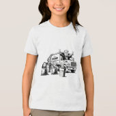 Grappig Trump President afvalbeheer, neem Ameri Tri-Blend Shirt (Voorkant)