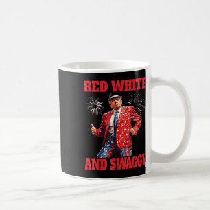 Grappig Trump Red White en Swaggy Trump Dance 4th Koffiemok