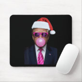 Grappig Trump Roze Bubble Gum Kerstmis Muismat (Met muis)