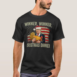Grappig Trump Santa Winner Kerstdiner T-shirt