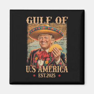 Grappig Trump Shirt Amerika Golf Est 2025 Trump Me Magneet