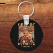 Grappig Trump Shirt Amerika Golf Est 2025 Trump Me Sleutelhanger (Voorkant)