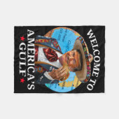 Grappig Trump Shirt Amerika's Golf Est 2025 Trump  Fleece Deken (Voorkant (Horizontaal))