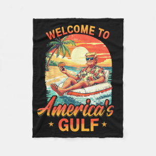 Grappig Trump Shirt Amerika's Golf Est 2025 Trump Fleece Deken