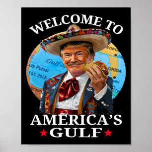 Grappig Trump Shirt Amerika's Golf Est 2025 Trump Poster