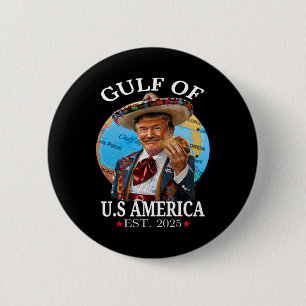 Grappig Trump Shirt Amerika's Golf Est 2025 Trump  Ronde Button 5,7 Cm