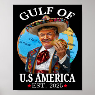 Grappig Trump Shirt Golf van Amerika 2025 Trump Me Poster