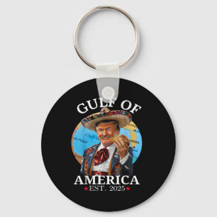 Grappig Trump Shirt Golf van Amerika EST 2025 _1 Sleutelhanger