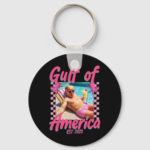 Grappig Trump Shirt Golf van Amerika EST 2025 1 Sleutelhanger