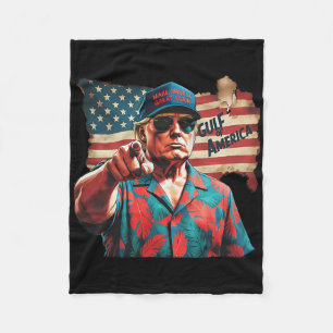Grappig Trump Shirt Golf van Amerika EST 2025 2 Fleece Deken