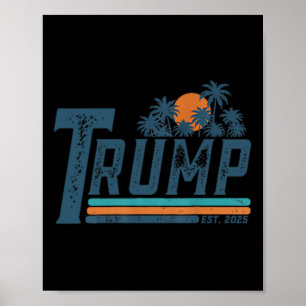Grappig Trump Shirt Golf van Amerika EST 2025 (2 s Poster