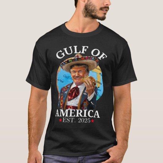 Grappig Trump Shirt Golf van Amerika EST 2025 3 (Voorkant)