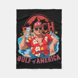 Grappig Trump Shirt Golf van Amerika EST 2025 Drin Fleece Deken