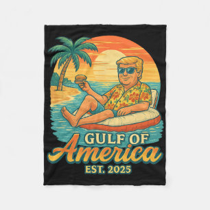 Grappig Trump Shirt Golf van Amerika EST 2025 Fleece Deken