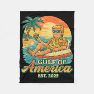 Grappig Trump Shirt Golf van Amerika EST 2025 Fleece Deken