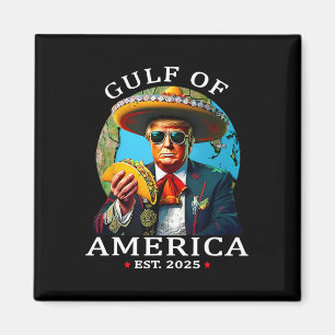 Grappig Trump Shirt Golf van Amerika EST 2025 Magneet