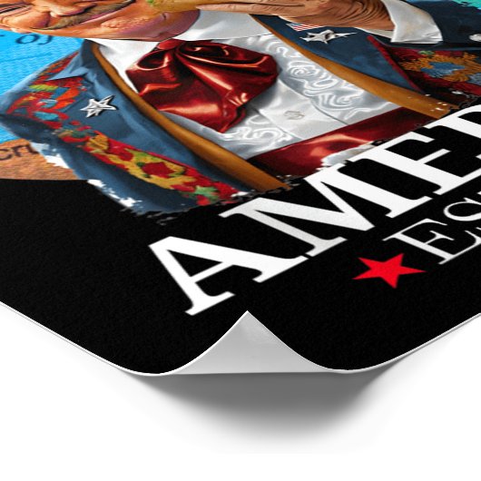 Grappig Trump Shirt Golf van Amerika EST 2025 Poster (Hoek)