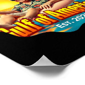 Grappig Trump Shirt Golf van Amerika EST 2025 styl Poster (Hoek)