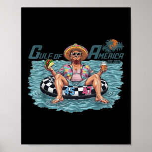 Grappig Trump Shirt Golf van Amerika Grappig Kawai Poster