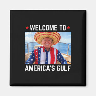 Grappig Trump Shirt Golf van Amerika Trump Amerika Magneet