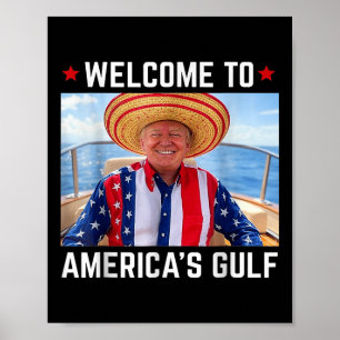 Grappig Trump Shirt Golf van Amerika Trump Amerika Poster