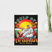 Grappig Trump Shirt Golf van Arabische EST 2025 Gr Kaart (Voorkant)