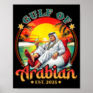 Grappig Trump Shirt Golf van Arabische EST 2025 Gr Poster