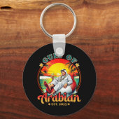 Grappig Trump Shirt Golf van Arabische EST 2025 Gr Sleutelhanger (Voorkant)