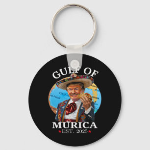 Grappig Trump Shirt Golf van Murica Est 2025 Trump Sleutelhanger