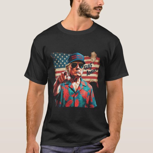 Grappig Trump Shirt Golf Van Ons Amerika Est 2025 (Voorkant)