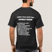 Grappig Trump-shirt T-shirt (Achterkant)