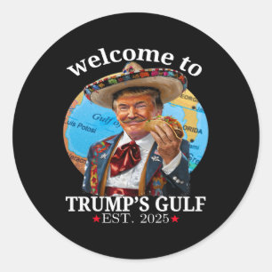 Grappig Trump Shirt Welkom in Trumps Golf Trump Me Ronde Sticker