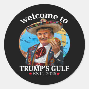 Grappig Trump Shirt Welkom in Trumps Golf Trump Me Ronde Sticker