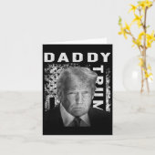 Grappig Trump Shirten Daddy's Home Design Mannen V Kaart (Gele Bloem)