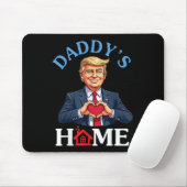 Grappig Trump Style Heart Hands Daddy's Home Fathe Muismat (Met muis)