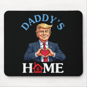 Grappig Trump Style Heart Hands Daddy's Home Fathe Muismat