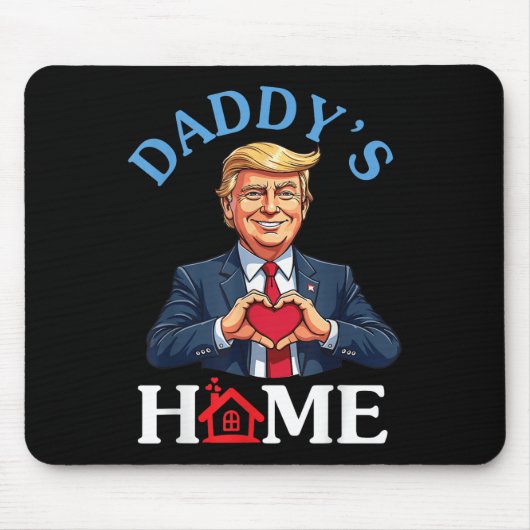 Grappig Trump Style Heart Hands Daddy's Home Fathe Muismat (Voorkant)