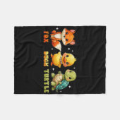 Grappig Trump Subtle Fox Duck Schildpad Leuk Dier Fleece Deken (Voorkant (Horizontaal))