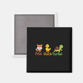 Grappig Trump Subtle Fox Duck Schildpad Leuk Dier  Magneet (Voorkant / Achterkant)