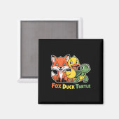 Grappig Trump Subtle Fox Duck Schildpad Leuk Dier Magneet (Voorkant / Achterkant)