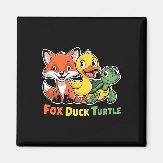 Grappig Trump Subtle Fox Duck Schildpad Leuk Dier Magneet (Voorkant)