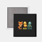 Grappig Trump Subtle Fox Duck Turtle Leuk Dier 2 Magneet (Voorkant / Achterkant)