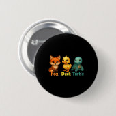 Grappig Trump Subtle Fox Duck Turtle Leuk Dier 2 Ronde Button 5,7 Cm (Voorkant /achterkant)