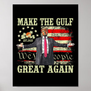 Grappig Trump T-shirt Maak De Golf Groots Opnieuw  Poster