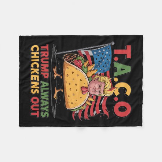 Grappig Trump Taco Trump Fleece Deken (Voorkant (Horizontaal))