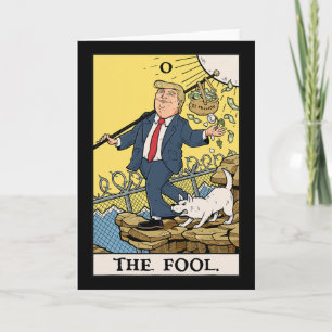 Grappig Trump The Fool Tarot Card T-shirt Grappig Kaart