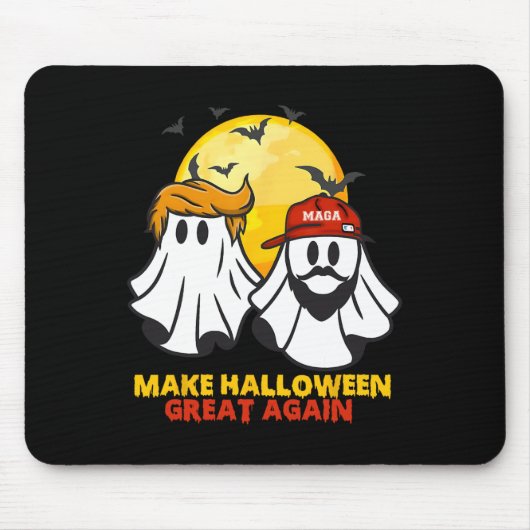 Grappig Trump Vance Ghost Mega Pet Maak Halloween  Muismat (Voorkant)