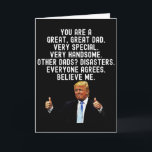 Grappig Trump verjaardagscadeau voor vader en vade Kaart<br><div class="desc">Grappig Trump Vaderdag & verjaardagscadeau voor papa,  perfect cadeau voor verjaardag en Vaderdag. Cadeau voor papa. Personaliseer je eigen boodschap!</div>