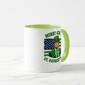 Grappig Trump vrolijk 4e van St Patricks Day Mok (Voorkant rechts)